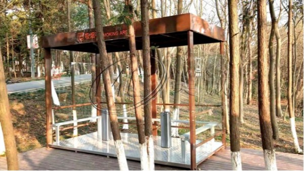 鋁型材戶外吸煙亭 鋁型材戶外吸煙亭