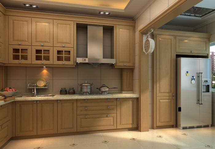 全鋁櫥柜-04（風(fēng)格：簡(jiǎn)歐；顏色：黃橡）