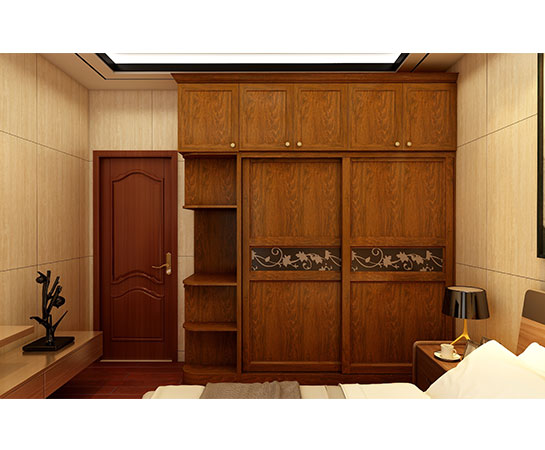 全鋁衣柜-02（風(fēng)格：中式；顏色：金橡）