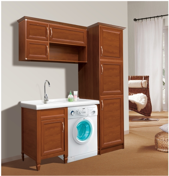 全鋁陽(yáng)臺(tái)柜-01（風(fēng)格：中式；顏色：金橡）